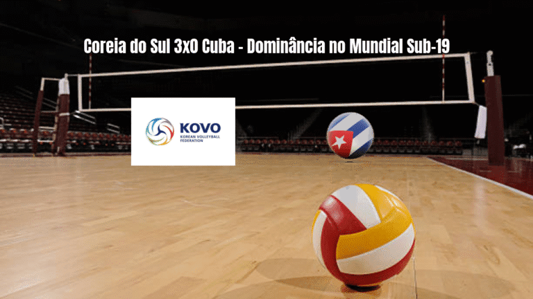 Coreia do Sul U19 vence Cuba U19 por 3x0 no Mundial Sub-19