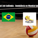 Brasil vence Colômbia por 3x0 no Mundial Sub-19 de Vôlei