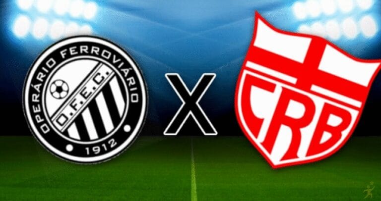 Operário-PR e CRB se enfrentam na Série B: horário e escalações