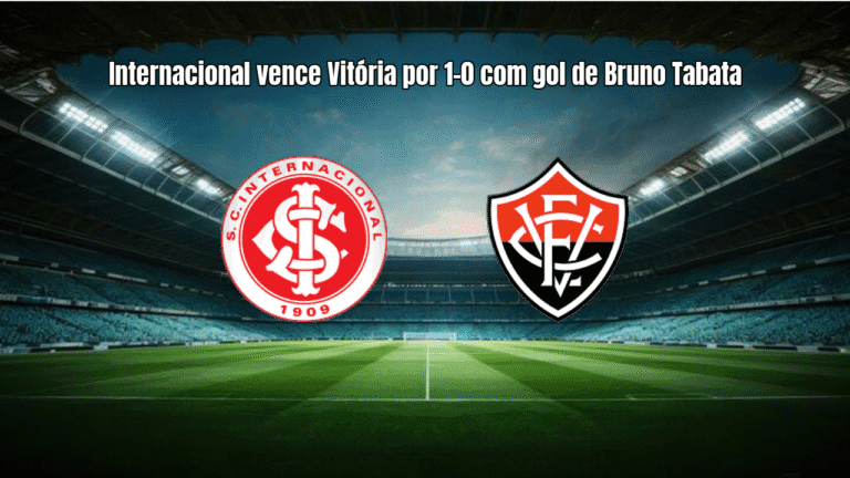 Internacional vence Vitória por 1-0 com gol de Bruno Tabata