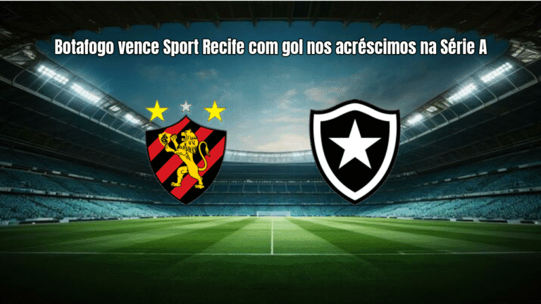 Botafogo vence Sport Recife com gol nos acréscimos na Série A