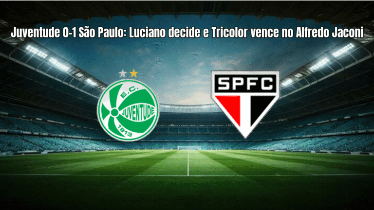 Juventude 0-1 São Paulo: Luciano decide e Tricolor vence no Alfredo Jaconi