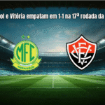 Mirassol e Vitória empatam em 1-1 na 17ª rodada da Série A