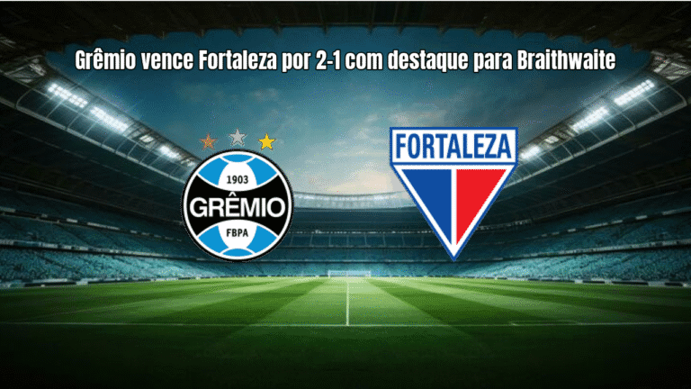 Grêmio vence Fortaleza por 2-1 com destaque para Braithwaite