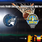 Minnesota Lynx vence Chicago Sky por 91x68 na NBA Feminina