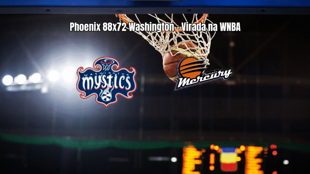 Phoenix Mercury vence Washington Mystics por 88 a 72 na WNBA