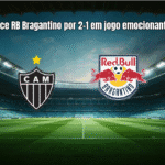 Atlético-MG vence RB Bragantino por 2-1 em jogo emocionante na Arena MRV
