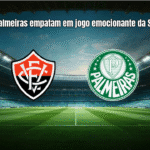 Vitoria e Palmeiras empatam em jogo emocionante da Série A: 2-2