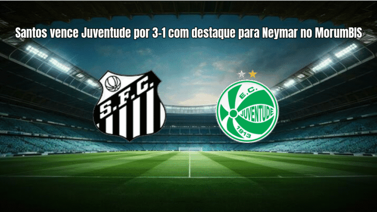Santos vence Juventude por 3-1 com destaque para Neymar no MorumBIS