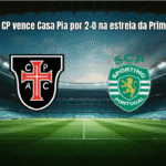 Sporting CP vence Casa Pia por 2-0 na estreia da Primeira Liga
