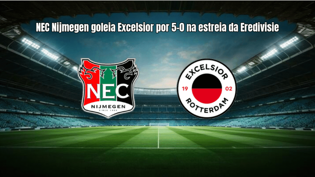NEC Nijmegen goleia Excelsior por 5-0 na estreia da Eredivisie