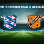 Heerenveen 1-1 FC Volendam: Empate na estreia da Eredivisie