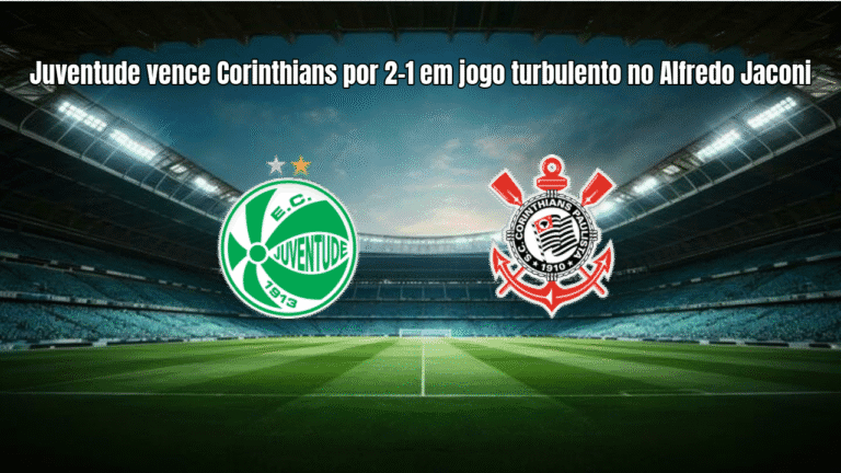 Juventude vence Corinthians por 2-1 em jogo turbulento no Alfredo Jaconi