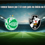 Juventude vence Vasco por 2-0 com gols no início no Brasileirão