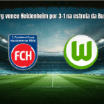 Wolfsburg vence Heidenheim por 3-1 na estreia da Bundesliga