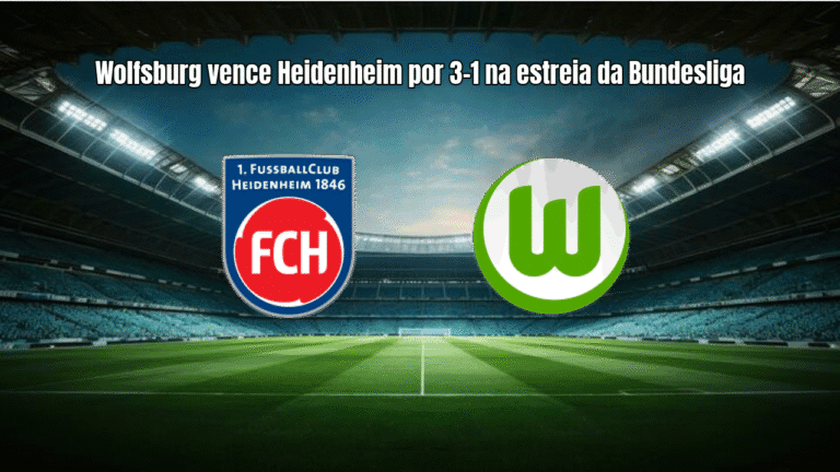 Wolfsburg vence Heidenheim por 3-1 na estreia da Bundesliga