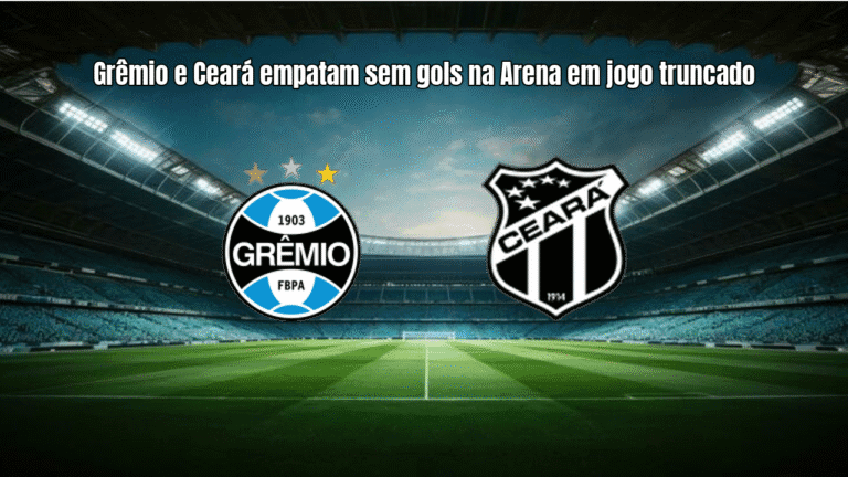 Grêmio e Ceará empatam sem gols na Arena em jogo truncado