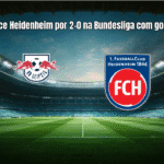 RB Leipzig vence Heidenheim por 2-0 na Bundesliga com gols no 2º tempo