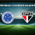 Cruzeiro vence São Paulo por 1 a 0 no Mineirão com gol de Matheus Pereira