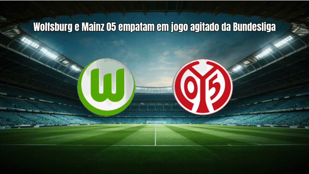 Wolfsburg e Mainz 05 empatam em jogo agitado da Bundesliga