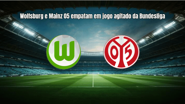 Wolfsburg e Mainz 05 empatam em jogo agitado da Bundesliga