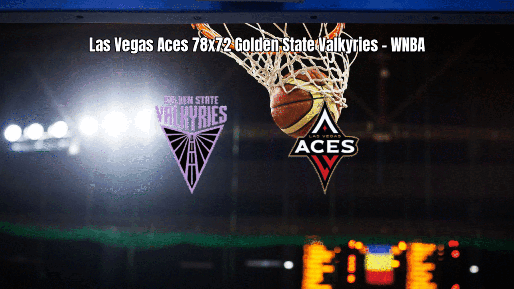 Las Vegas Aces vence Golden State Valkyries por 78 a 72 na WNBA