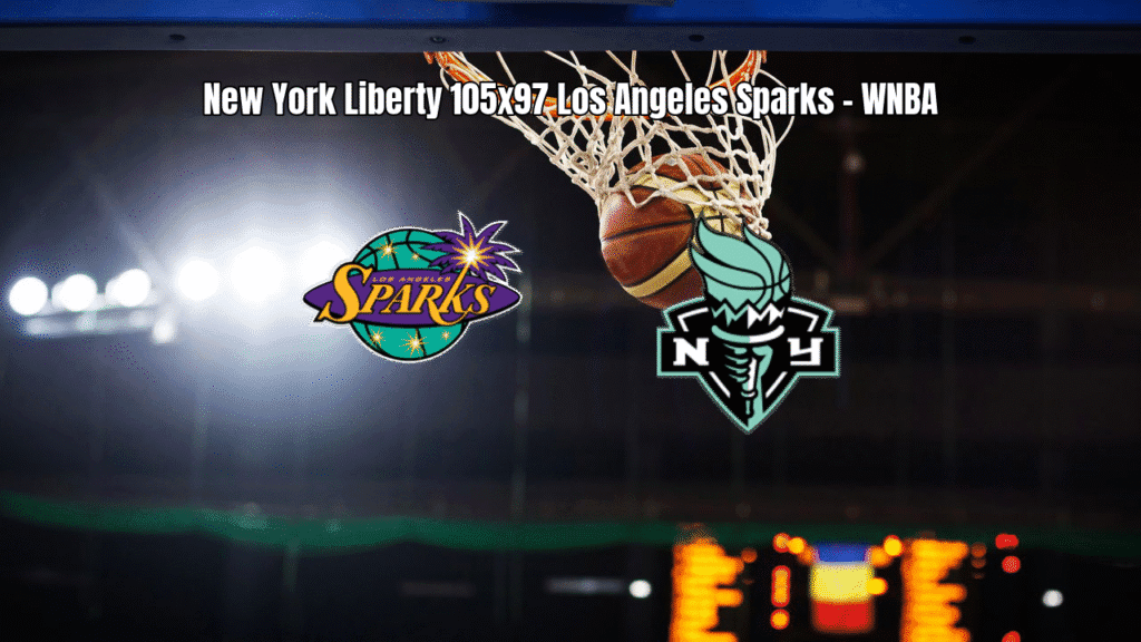 New York Liberty vence Los Angeles Sparks por 105 a 97 na WNBA