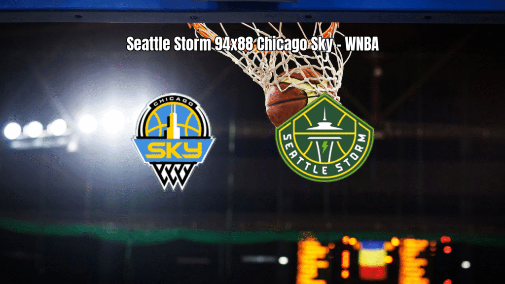 Seattle Storm vence Chicago Sky por 94 a 88 na WNBA