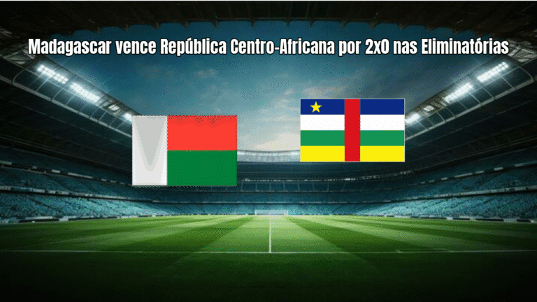 Madagascar vence República Centro-Africana por 2x0 nas Eliminatórias