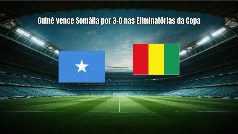 Guiné vence Somália por 3-0 nas Eliminatórias da Copa