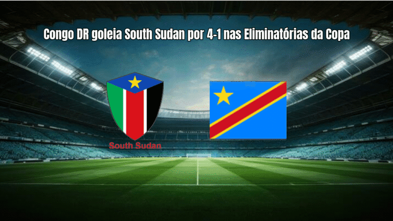 Congo DR goleia South Sudan por 4-1 nas Eliminatórias da Copa
