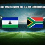 África do Sul vence Lesotho por 3-0 nas Eliminatórias da Copa