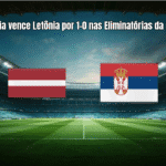 Sérbia vence Letônia por 1-0 nas Eliminatórias da Copa