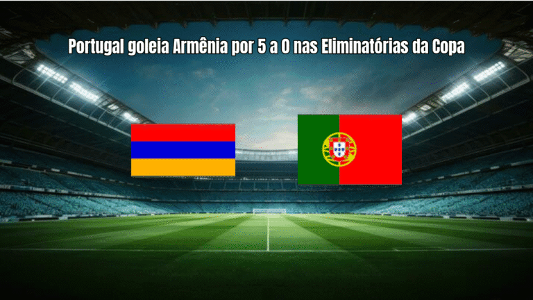 Portugal goleia Armênia por 5 a 0 nas Eliminatórias da Copa