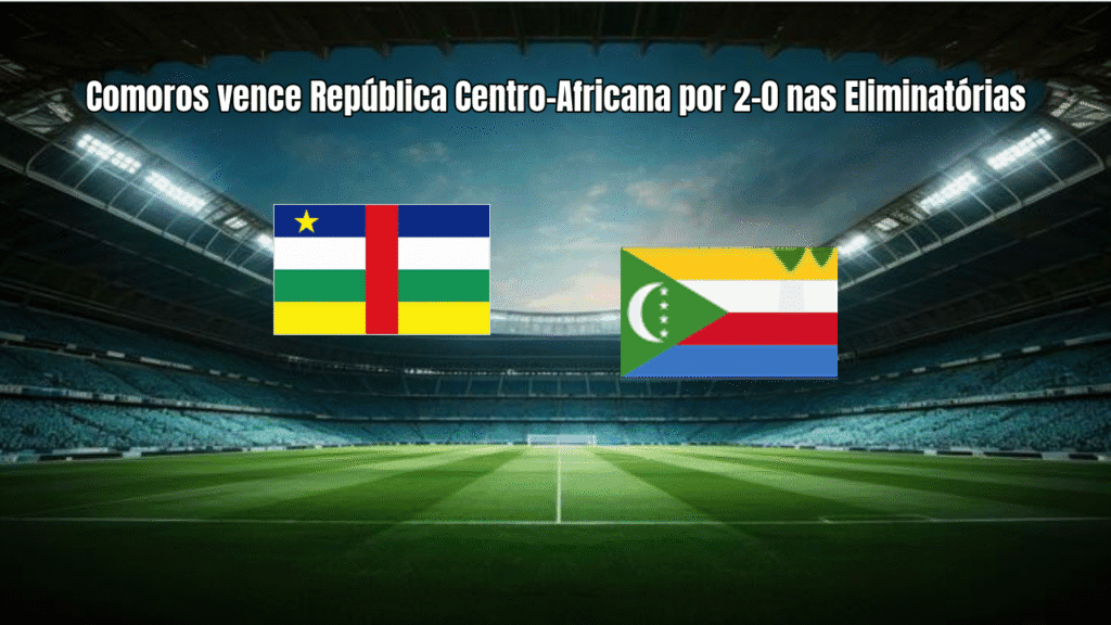 Comoros vence República Centro-Africana por 2-0 nas Eliminatórias