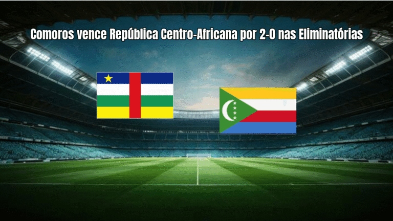Comoros vence República Centro-Africana por 2-0 nas Eliminatórias