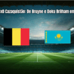 Bélgica 6x0 Cazaquistão: De Bruyne e Doku Brilham em Goleada