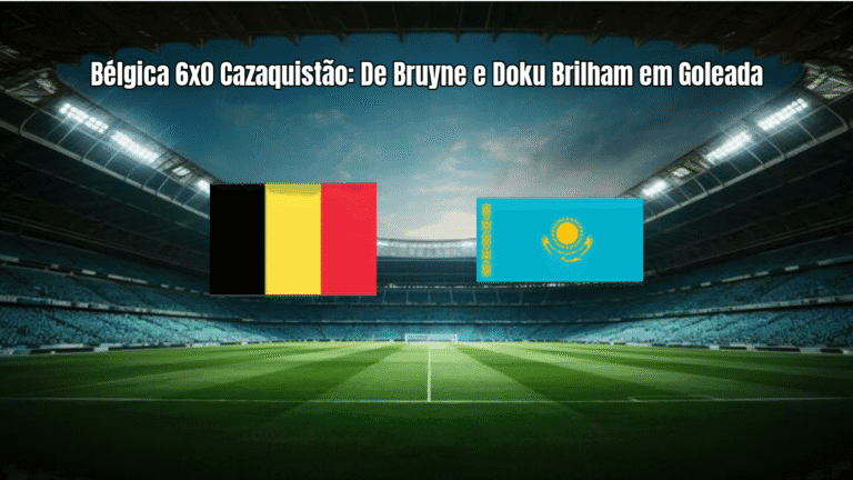 Bélgica 6x0 Cazaquistão: De Bruyne e Doku Brilham em Goleada