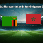 Zâmbia 0x2 Marrocos: Gols de En-Nesyri e Igamane Decidem
