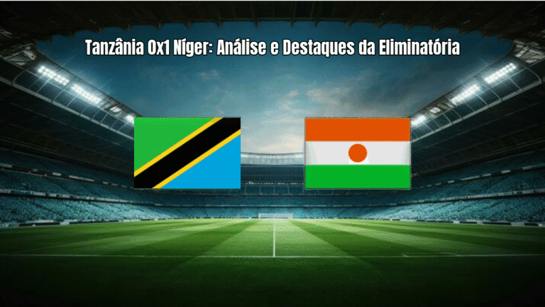 Tanzânia 0x1 Níger: Análise e Destaques da Eliminatória