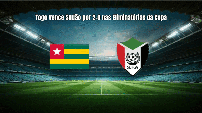 Togo vence Sudão por 2-0 nas Eliminatórias da Copa