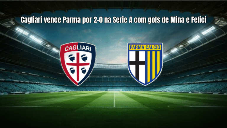 Cagliari vence Parma por 2-0 na Serie A com gols de Mina e Felici