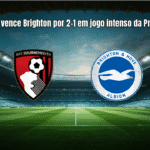 Bournemouth vence Brighton por 2-1 em jogo intenso da Premier League
