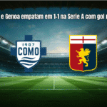 Como e Genoa empatam em 1-1 na Serie A com gol no fim