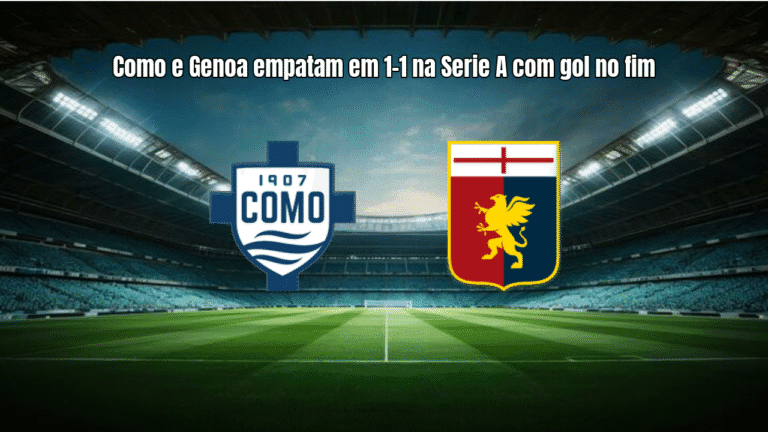 Como e Genoa empatam em 1-1 na Serie A com gol no fim
