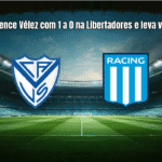 Racing vence Vélez com 1 a 0 na Libertadores e leva vantagem