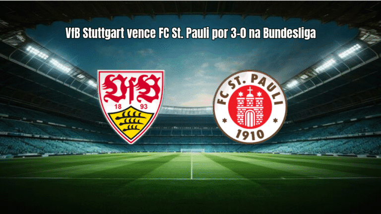 VfB Stuttgart vence FC St. Pauli por 3-0 na Bundesliga