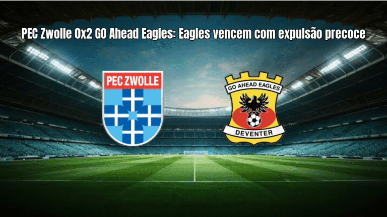 PEC Zwolle 0x2 GO Ahead Eagles: Eagles vencem com expulsão precoce