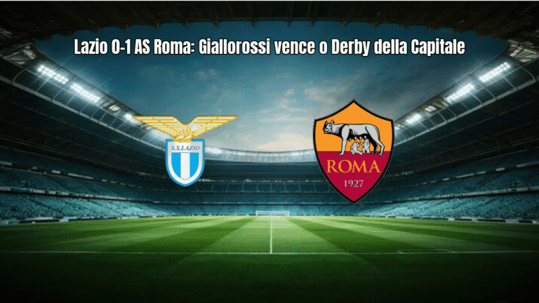 Lazio 0-1 AS Roma: Giallorossi vence o Derby della Capitale