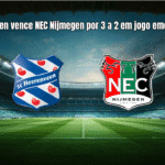 Heerenveen vence NEC Nijmegen por 3 a 2 em jogo emocionante